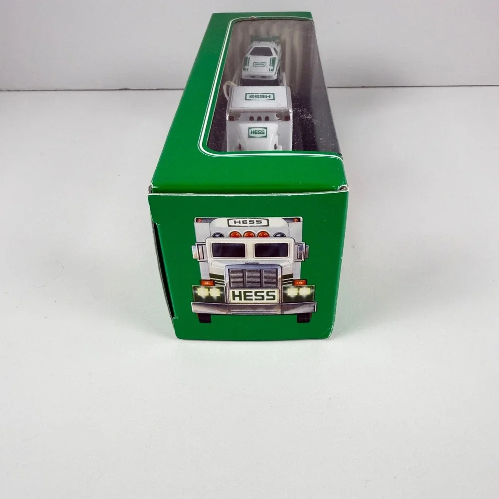2001 Hess Miniature Racer Transport Truck Race Car New in Box Loose Racer